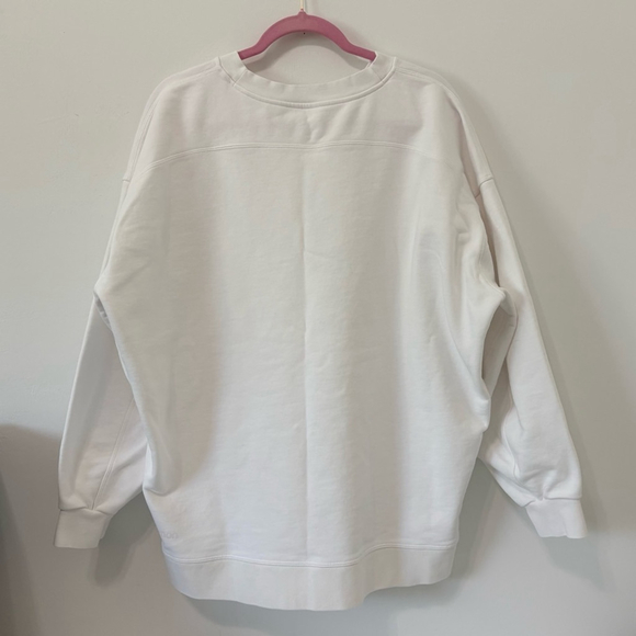Lululemon | Perfectly Oversized Crew Sweatshirt | Sz 14 | White | EUC - Picture 4 of 8